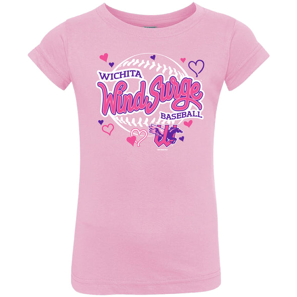 Wichita Wind Surge Toddler Pink Britt Jersey Tee