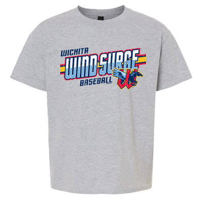 Wichita Wind Surge Youth Gray DiMaggo Tee