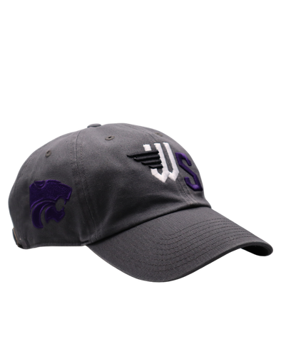 Wichita Wind Surge '47 Charcoal Kansas State/Wind Surge Clean Up Cap