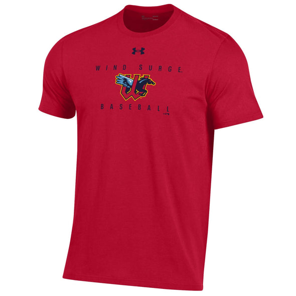 Wichita Wind Surge Adult Red Performance Cotton T-Shirt