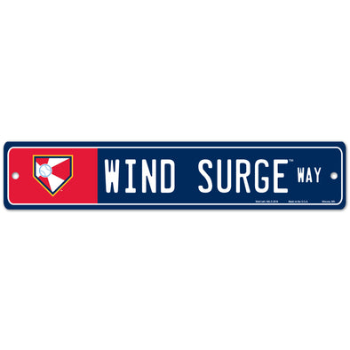 Wichita Wind Surge Alt Logo Wind Surge Way Street Sign