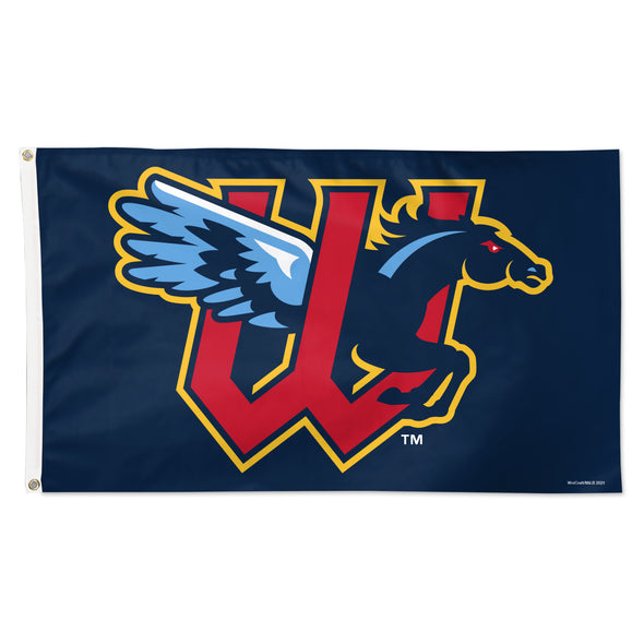 Wichita Wind Surge Navy Home Logo Deluxe Flag