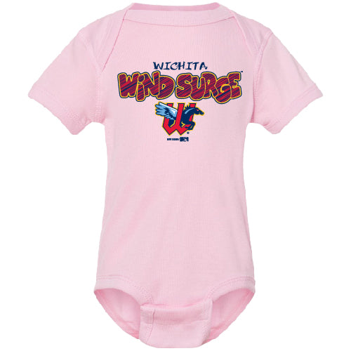 Wichita Wind Surge Infant Pink Lap Creeper Onesie