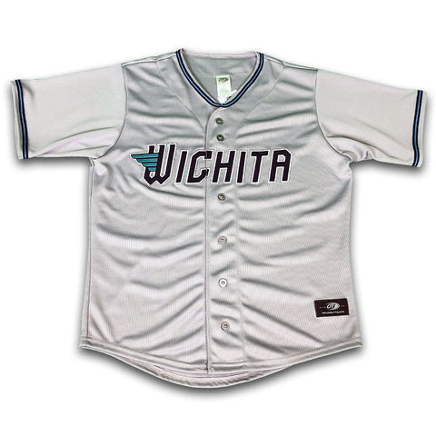 Wichita Wind Surge Adult Road Grey Replica Jersey