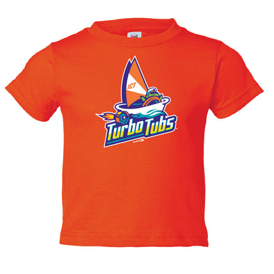 Wichita Wind Surge Toddler Orange Turbo Tubs Logo Tee